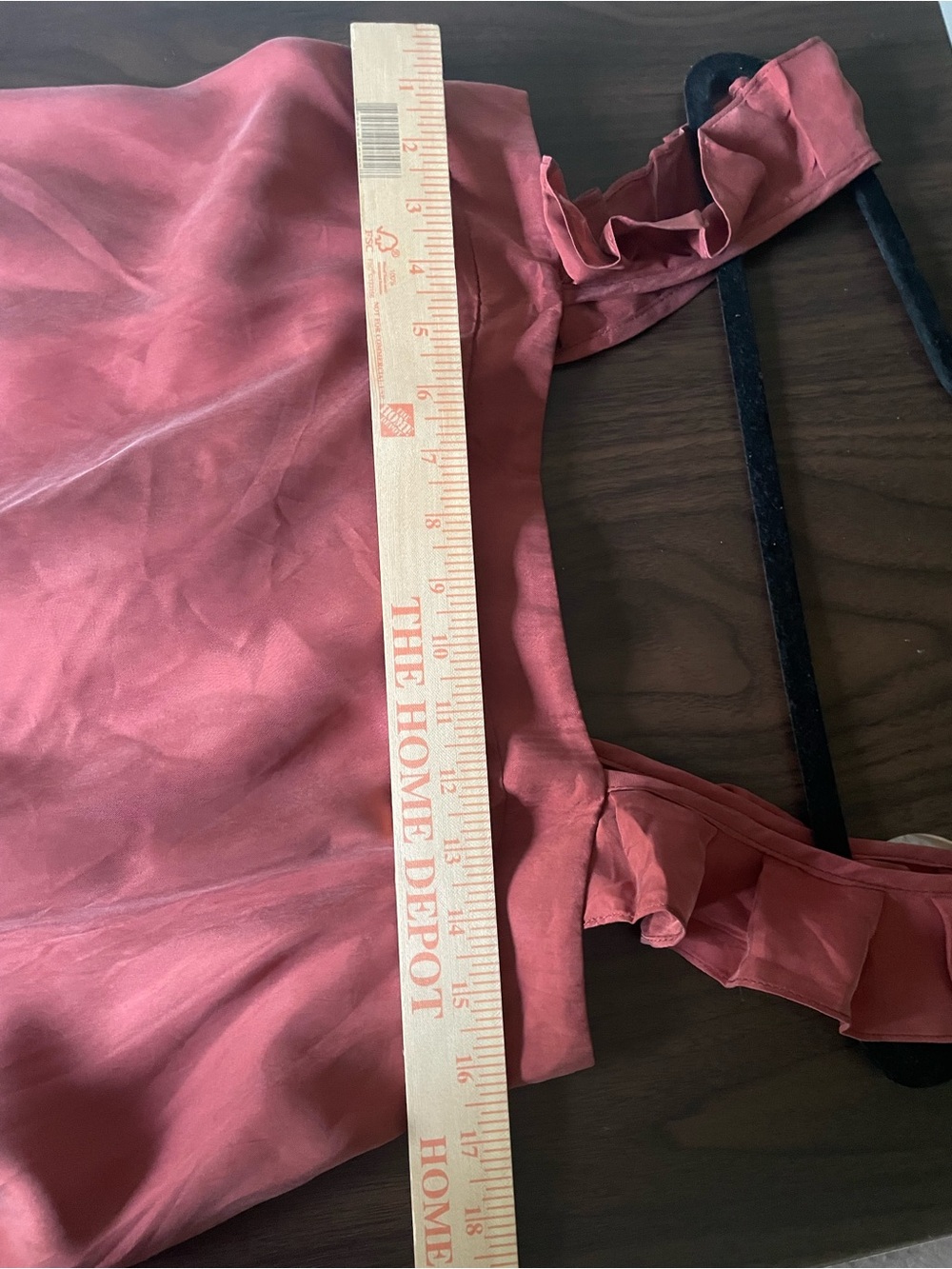 Hatch Rust Ruffle Strap Midi Dress - Picture 6 of 10